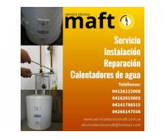 Instalación reparación calentadores de agua en Caracas