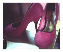 Tacones rojos de plataforma - Imagen 4/5