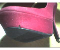 Tacones rojos de plataforma - Imagen 5/5