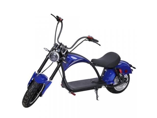 NEW CityCoco 2000W 60V 20AH Electric Scooter Chopper Harley Style - 1/2