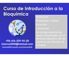 Curso de Introducción a la Bioquímica en Caracas