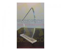 Trofeo Acrílico Transparente DicoGraphic 5 Mm