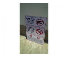 :Aviso Legal 4 En 1 Con Tu Logo 80x27 Cm Personalizado Pvc 1m - Imagen 5/6