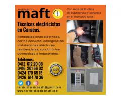 Tecnico electricista en Caracas