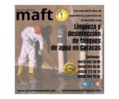 Mantenimiento lavado limpieza desinfeccion de tanques de agua en Caracas