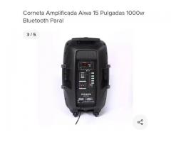 Corneta Nueva AIWA Awsp15tw de 100w con Soporte y Micrófono