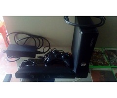 Xbox 360 Slim+kinect+2 Controles+rgh+juegos Con Su Caja