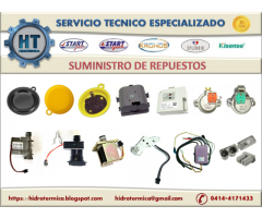 Servicio / Repuestos: Calentadores Eléctricos y de Gas